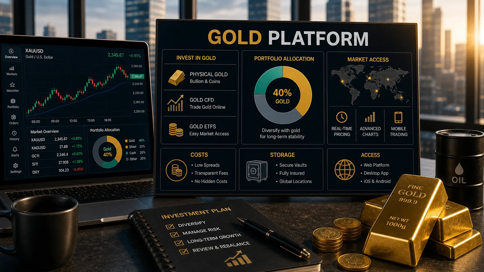 Best Platforms to Invest in Gold (2026 Compared)