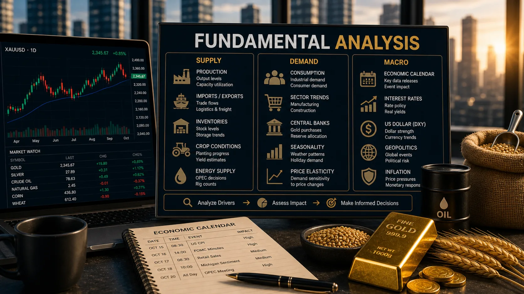 Fundamental Analysis for Commodities: A Beginner's Trading Guide