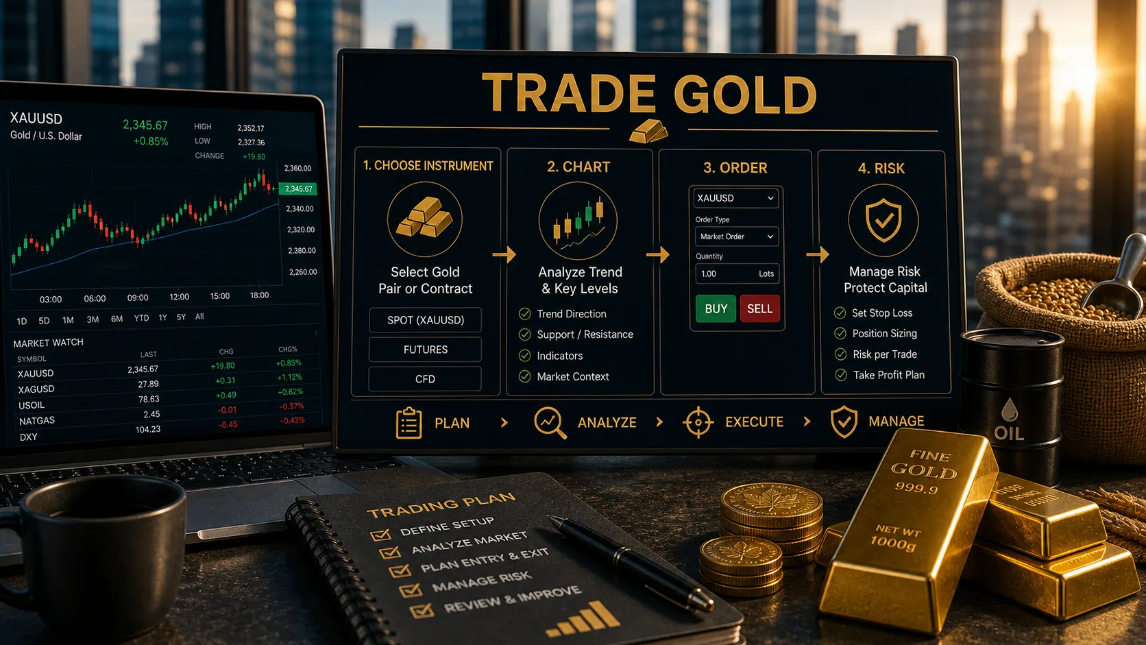 How to Trade Gold: A Step-by-Step Guide for Beginners