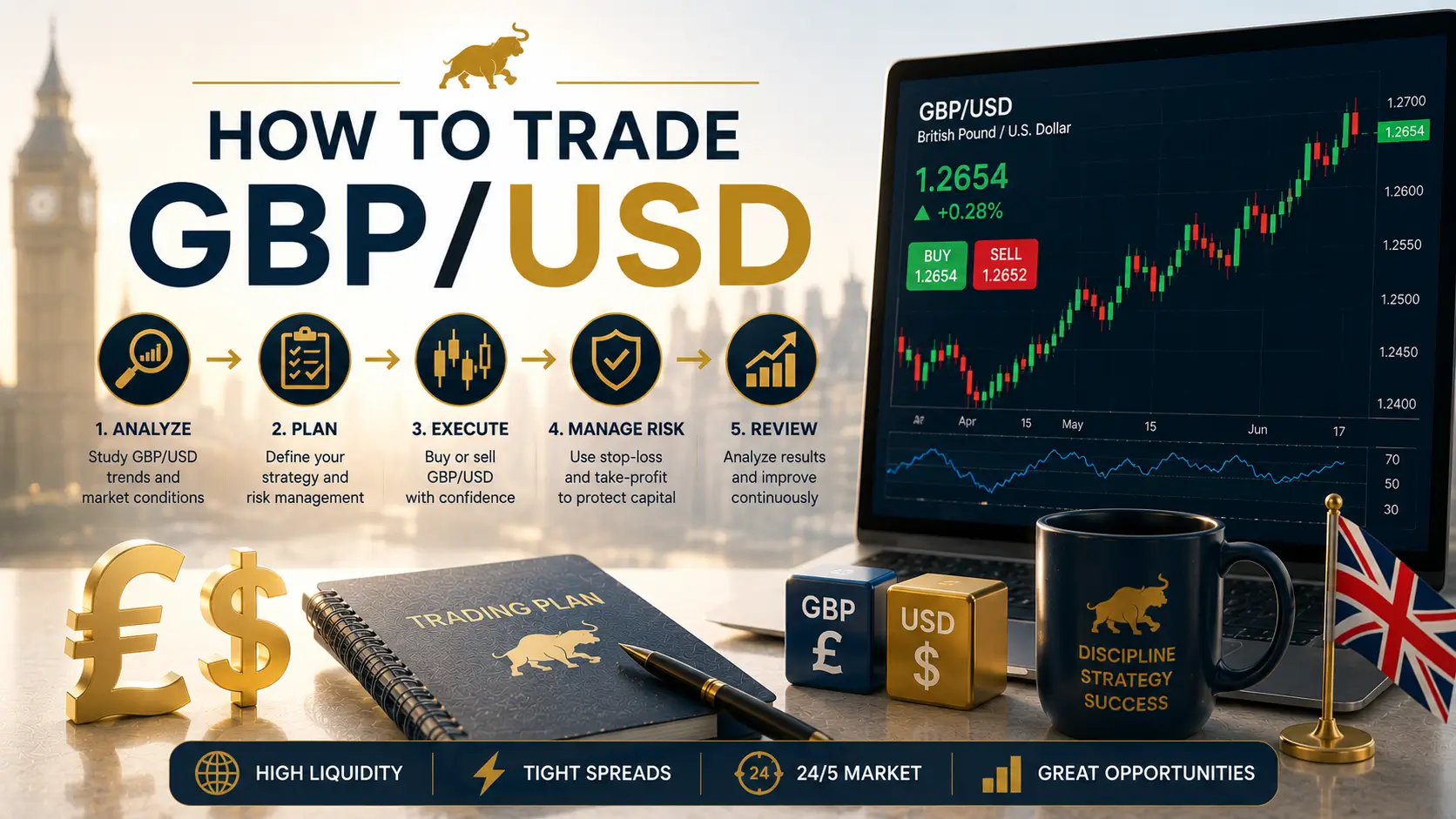 How to Trade GBP/USD (Cable): Drivers and Volatility