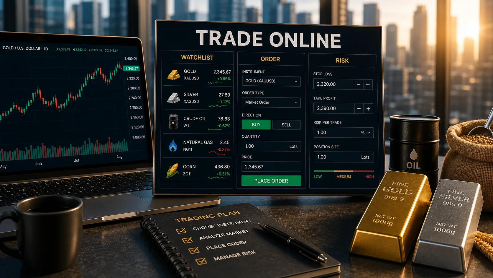 How to Trade Commodities Online