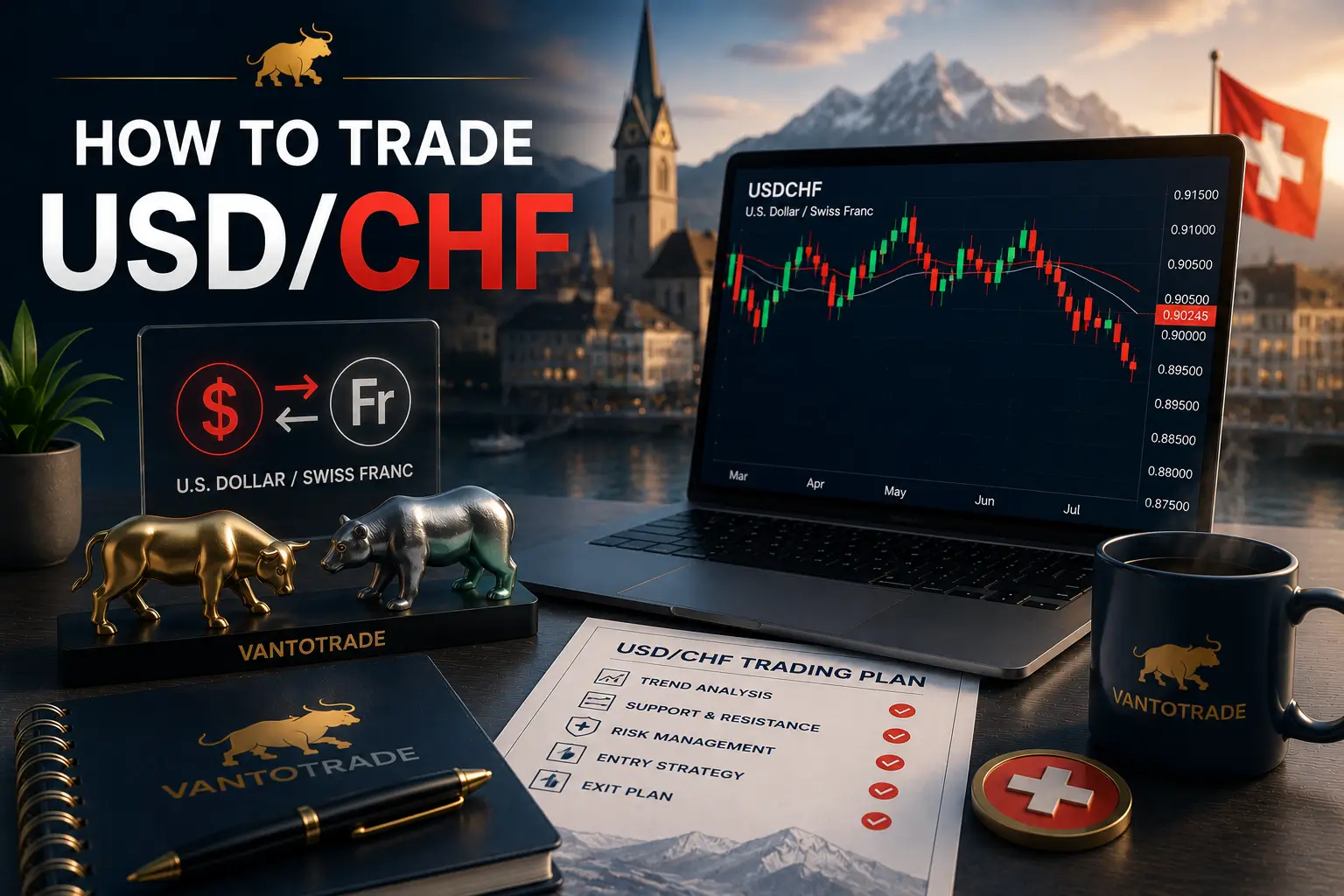 How to Trade USD/CHF: Drivers, Spreads, and Sessions