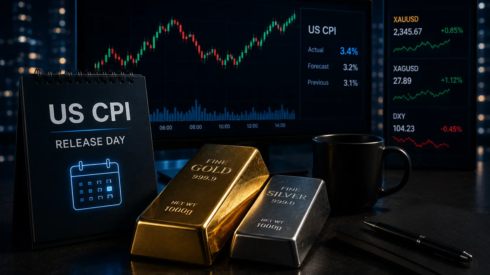 How US CPI Day Moves Gold and Silver: The Transmission Chain Explained