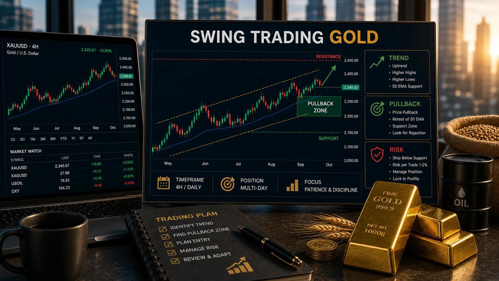 How to Trade Gold with a Swing Trading Strategy