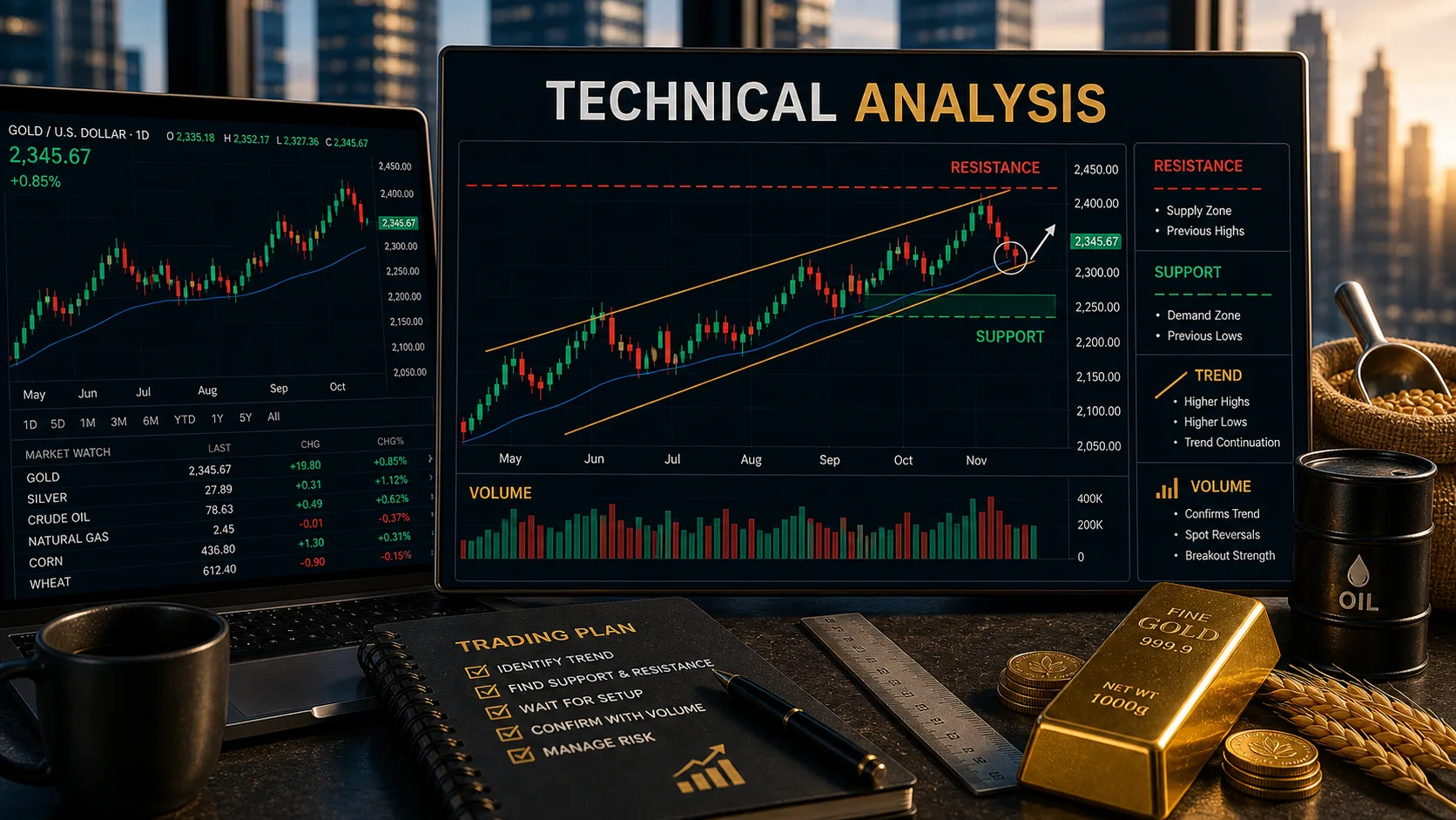 Commodities Technical Analysis: A Complete Guide for Traders